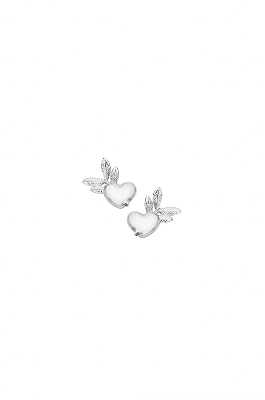 Karen Walker Sterling Silver Pixie Heart Stud Earrings