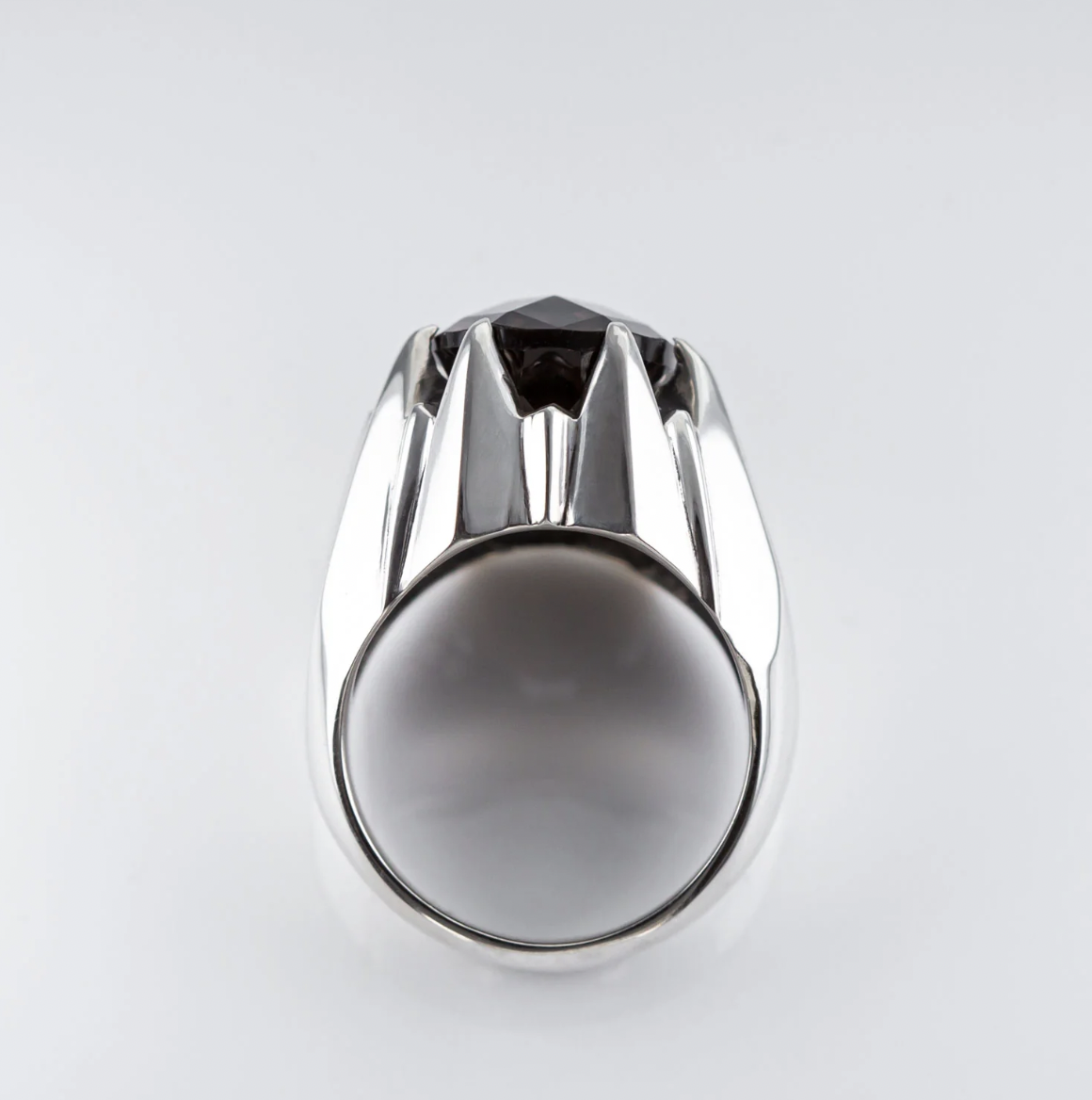 Nick Von K Smokey Quartz Large Star Claw Ring. Size Q 1/2