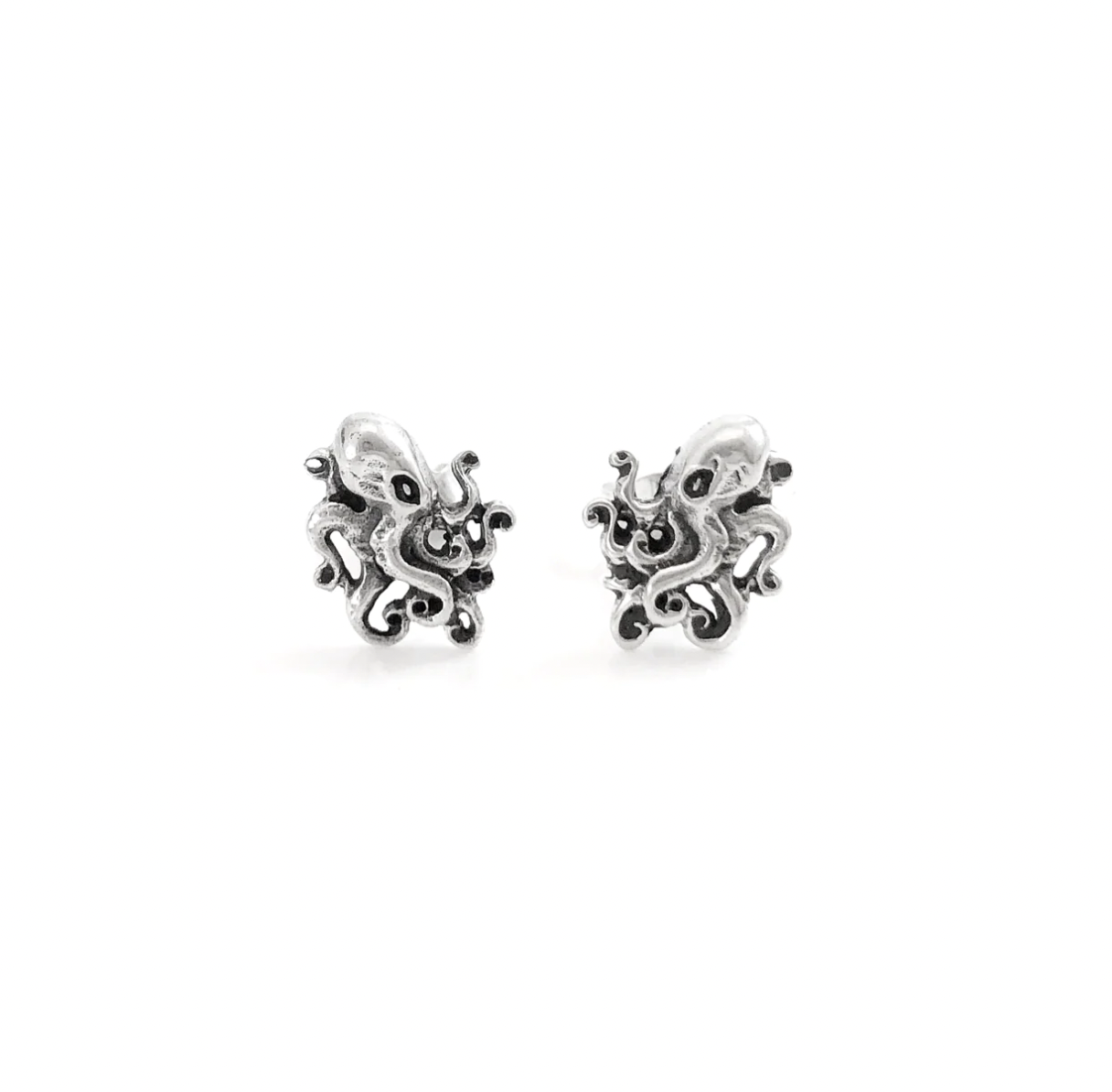 Nick Von K Octopus Studs Sterling Silver