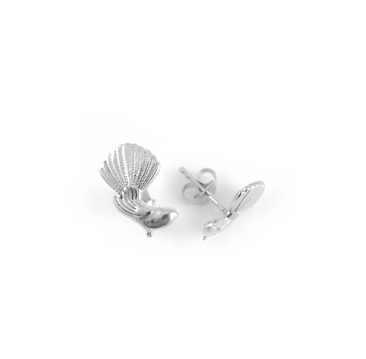 Nick Von K Fantail Studs Sterling Silver