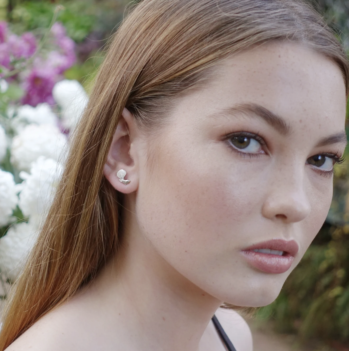 Nick Von K Fantail Studs Sterling Silver