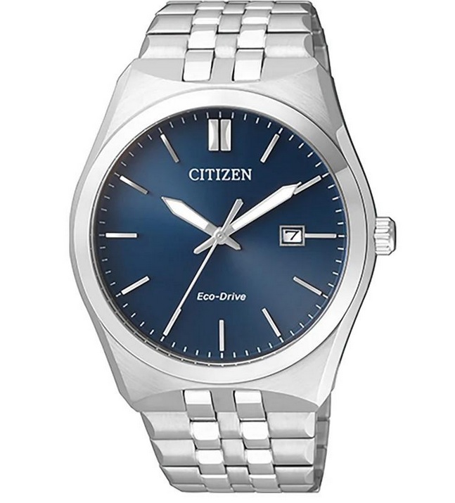 Citizen Gents Eco-Drive Blue Face Watch 100m Water Resistant BM7330-67L
