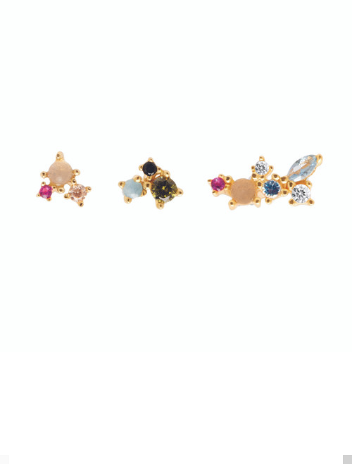 PD Paola Gold Plated Atelier La Palette Earrings