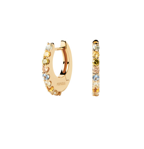 PD Paola Gold Plated Vivi Hoop Earrings