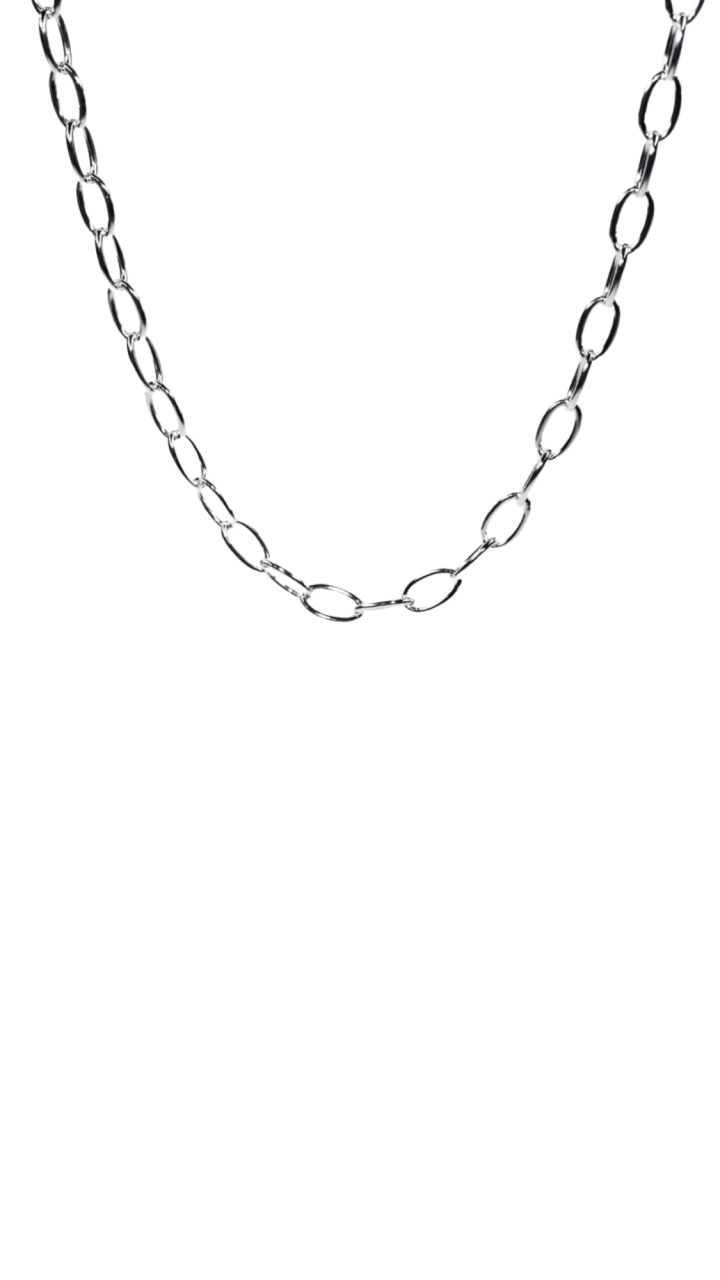 Sterling Silver Oval Cable Chain