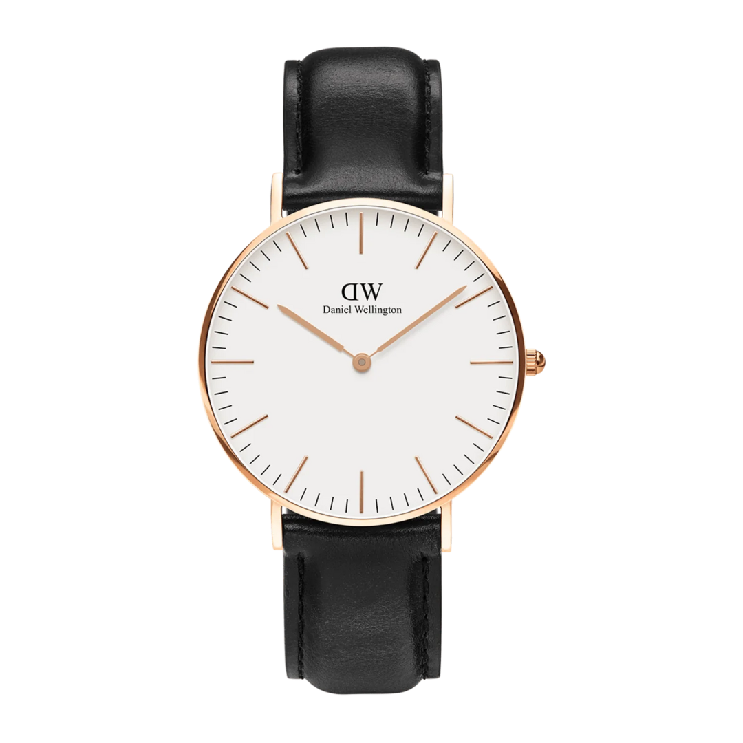 Daniel Wellington 36mm Classic Sheffield Rose Gold Plated Watch