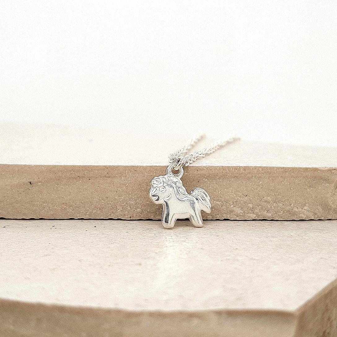 Children's Sterling Silver Pony Cable Bracelet