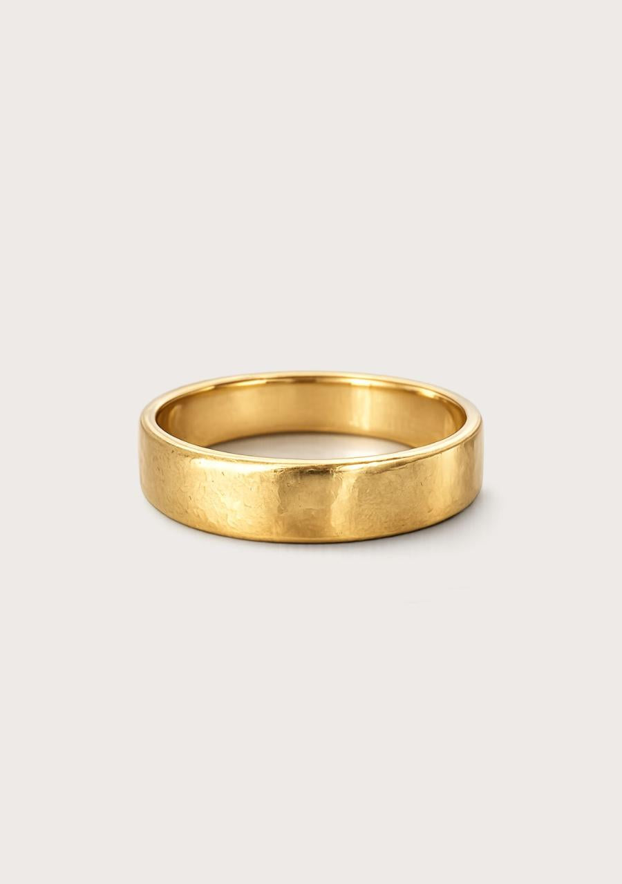Estate 18ct Yellow Gold Plain 4mm Ring