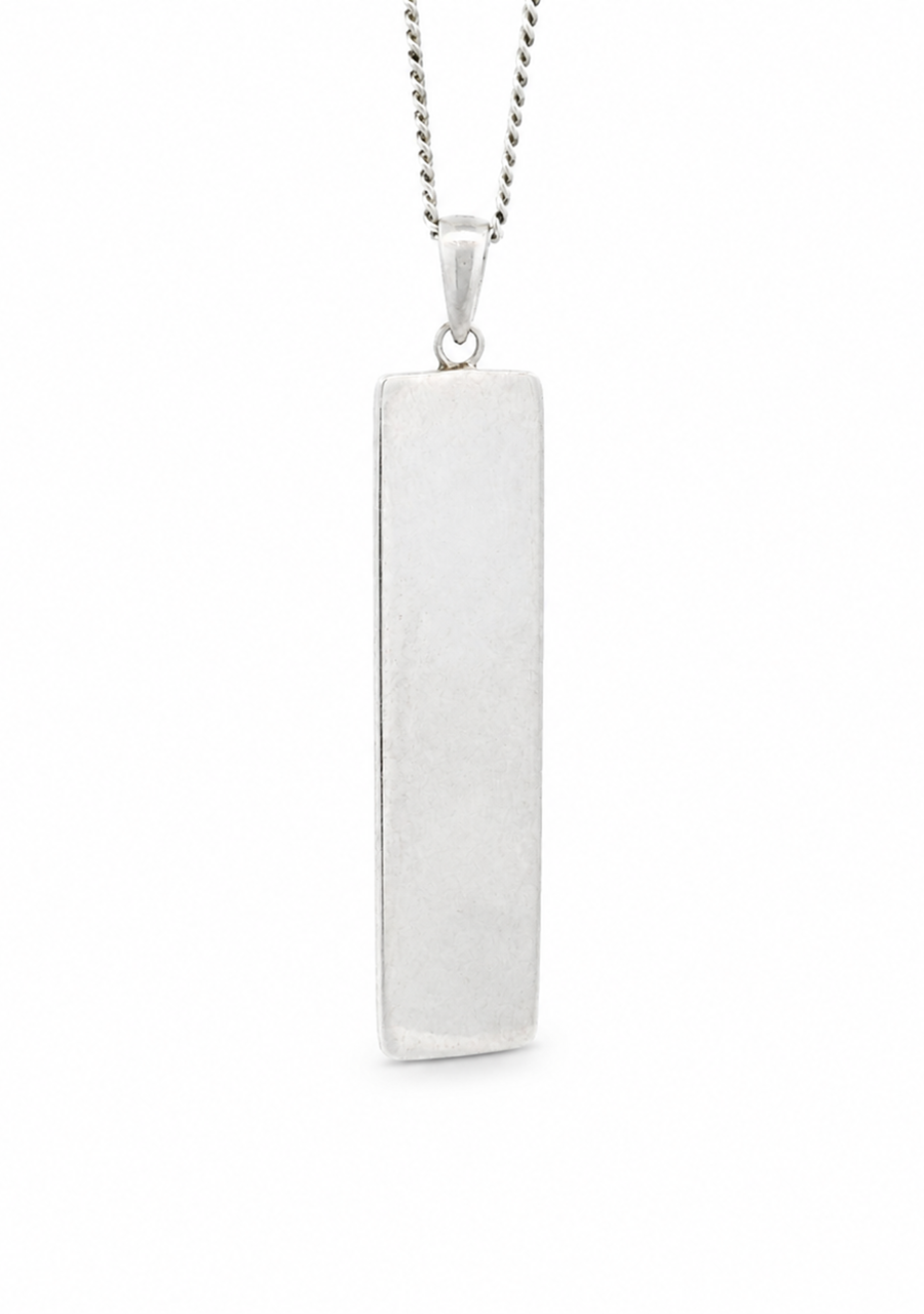 Sterling Silver Rectangle Pendant