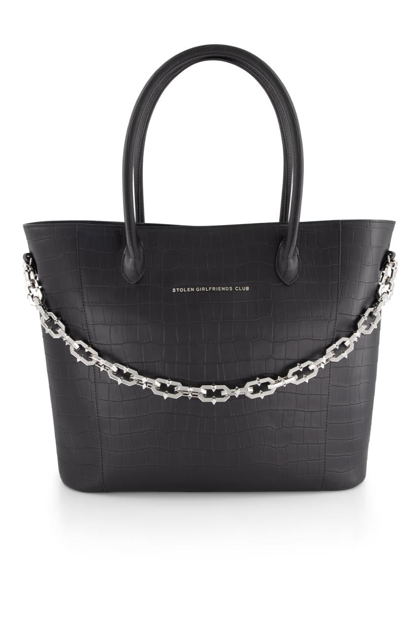 Stolen Girlfriends Club Matte Black Amplifier Tote Bag