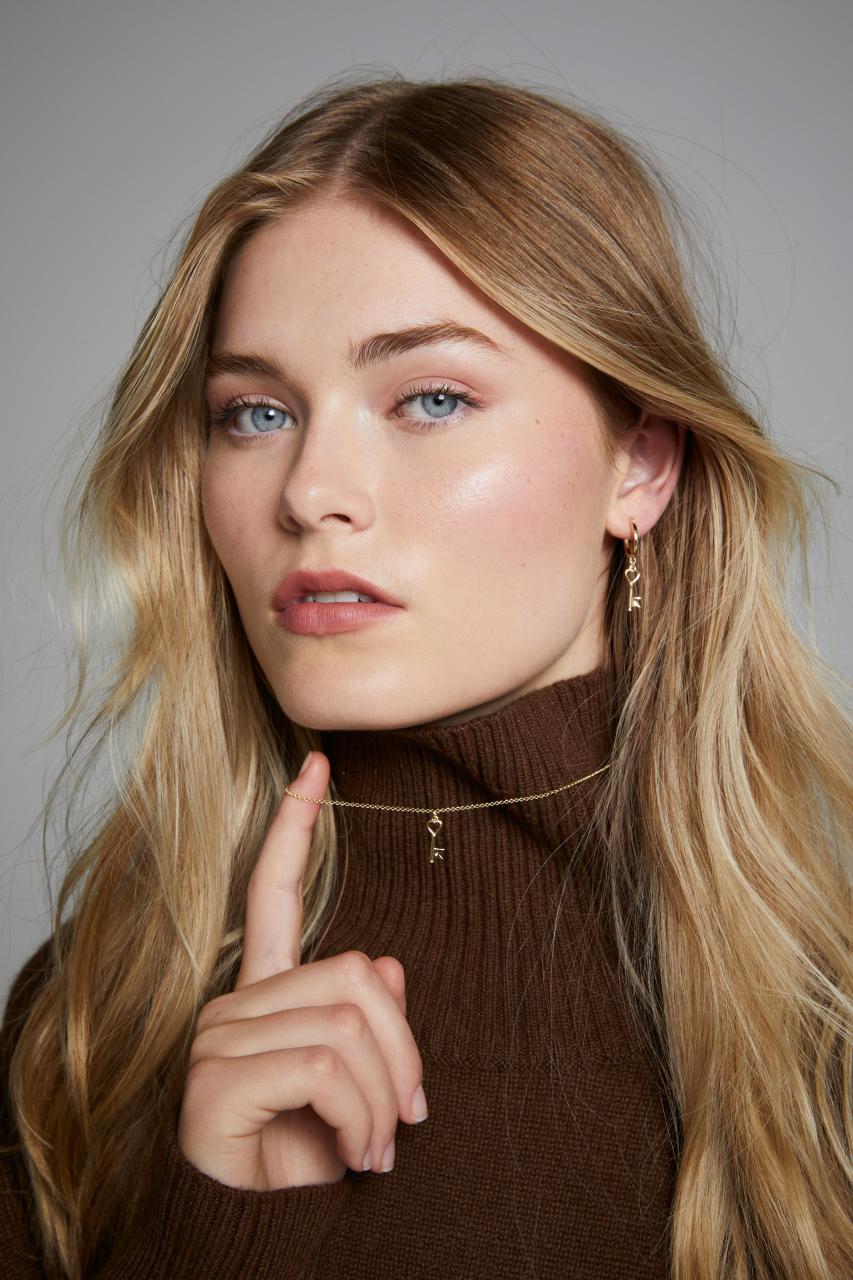 Karen Walker Sterling Silver Monogram Key Necklace