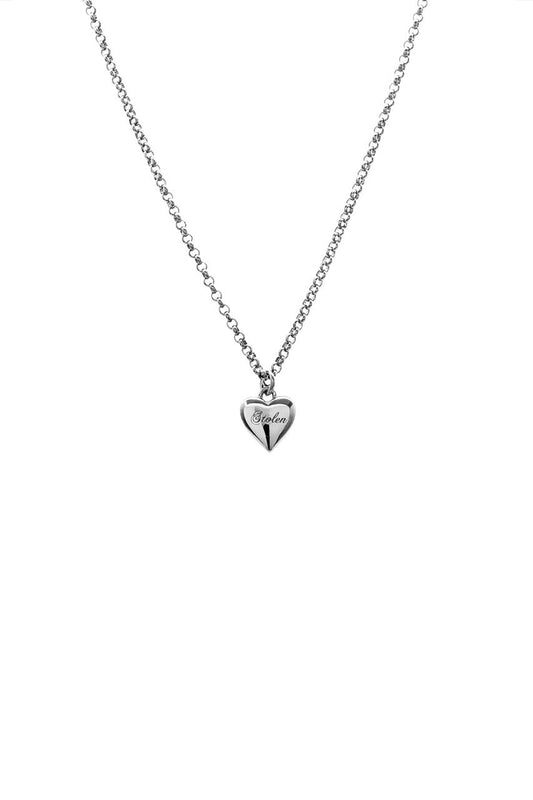Stolen Girlfriends Club Sterling Silver Full Heart Mini Necklace