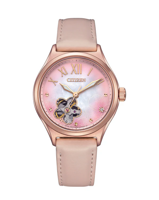 Citizen Limited Edition Ladies Rose Gold Plated Automatic Watch pc1017-70y