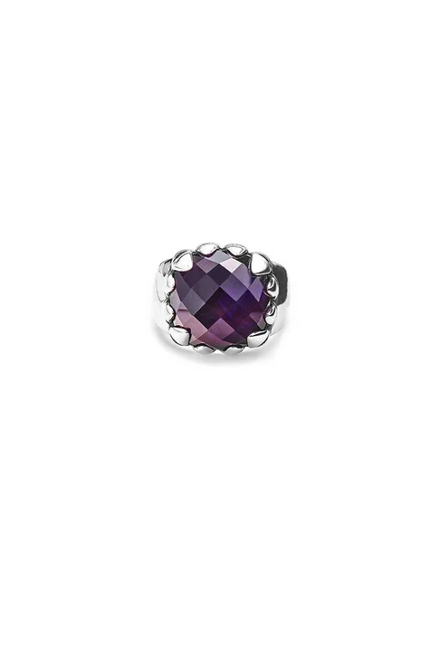 Stolen Girlfriends Club Claw Ring with Dark Amethyst