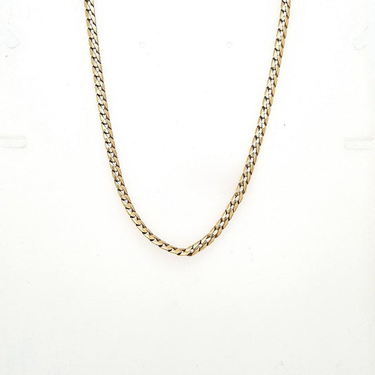 Estate 9ct Yellow Gold Curb Link Chain