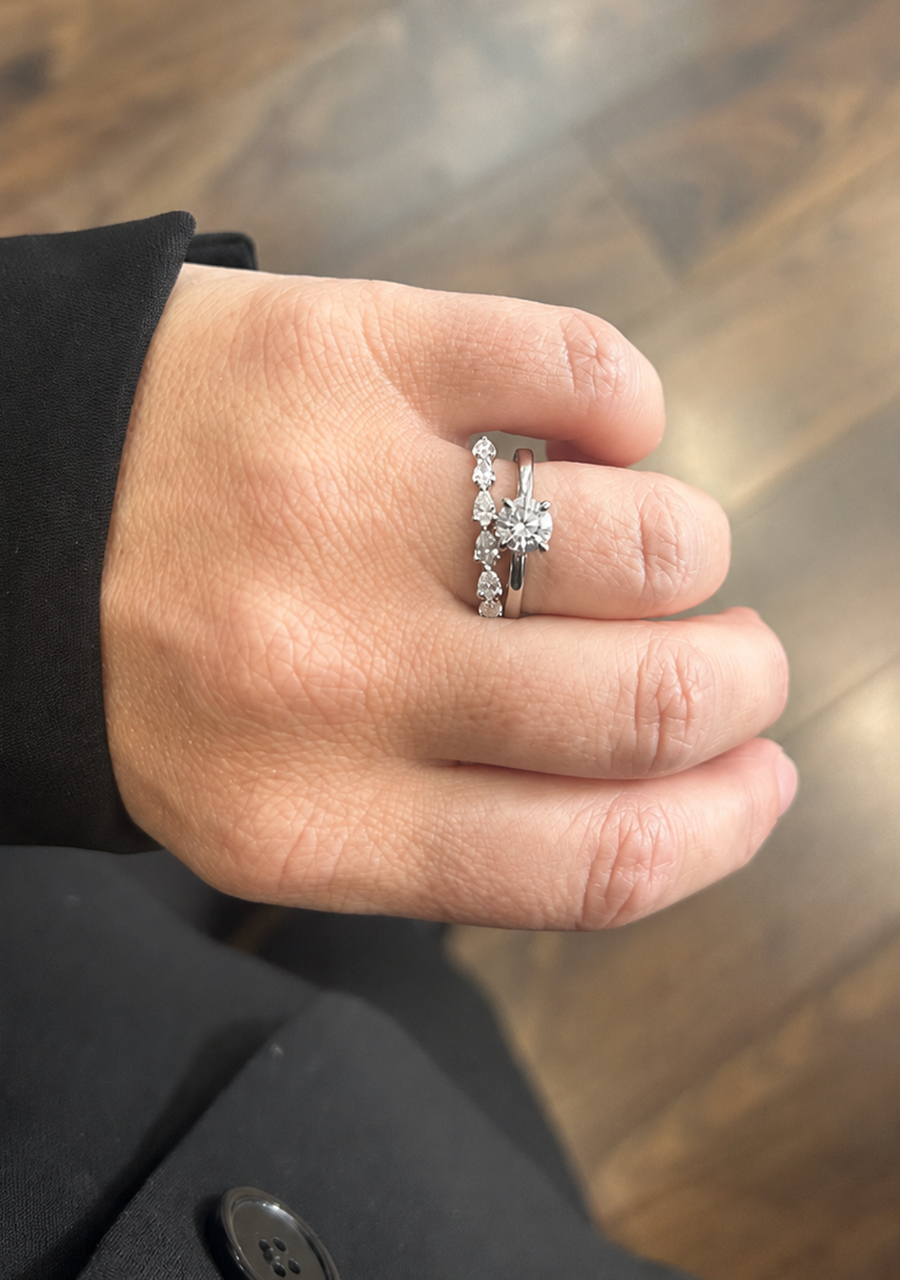 18ct White Gold Lab Grown Diamond Solitaire Ring