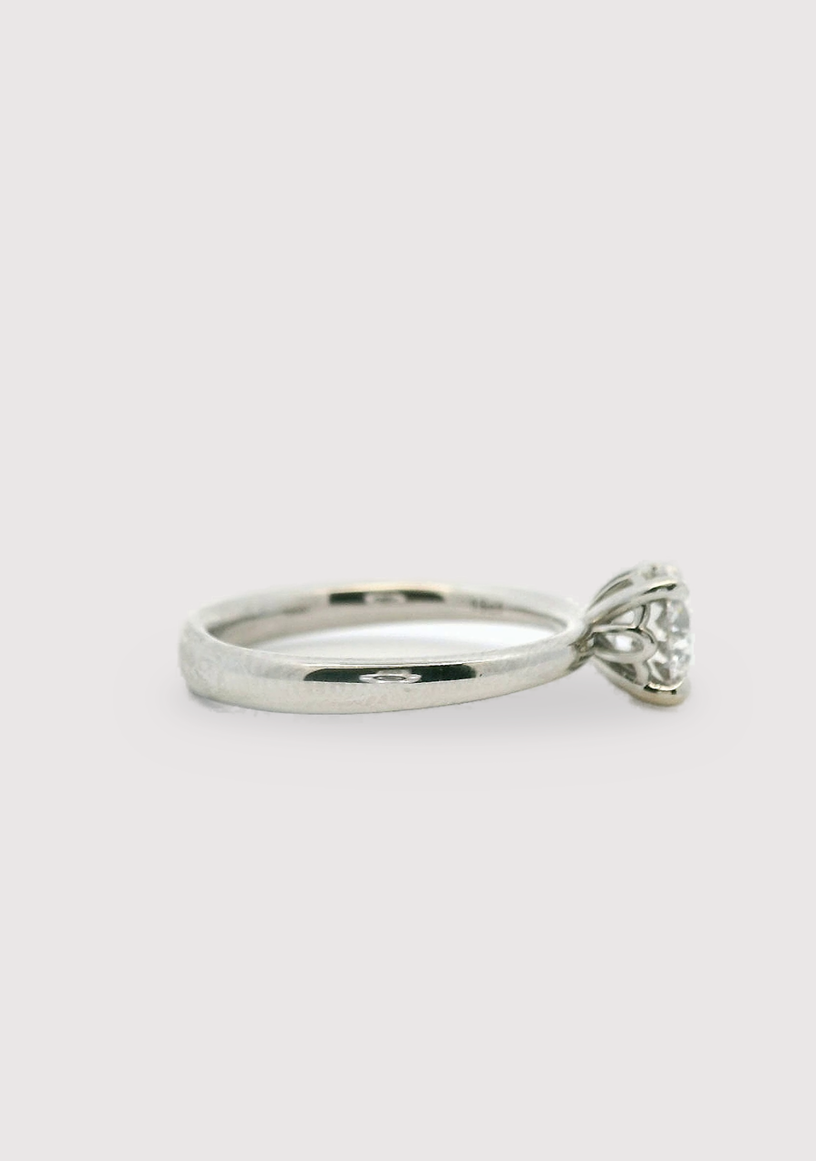 18ct White Gold Lab Grown Diamond Solitaire Ring