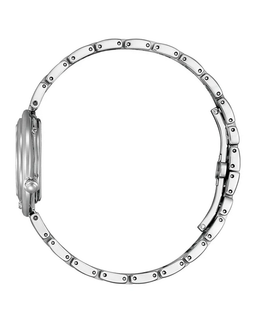 Citizen Ladies Diamond Eco-Drive Stainless Steel Watch with Blue Dial