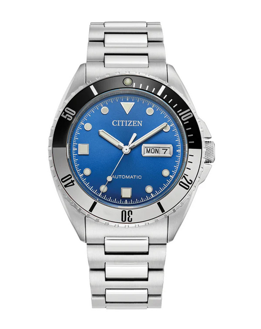 Citizen Gents Automatic Stainless Watch with Blue Dial