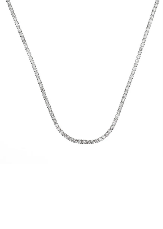 Georgini Sterling Silver Sydney Soiree 2mm Tennis Necklace