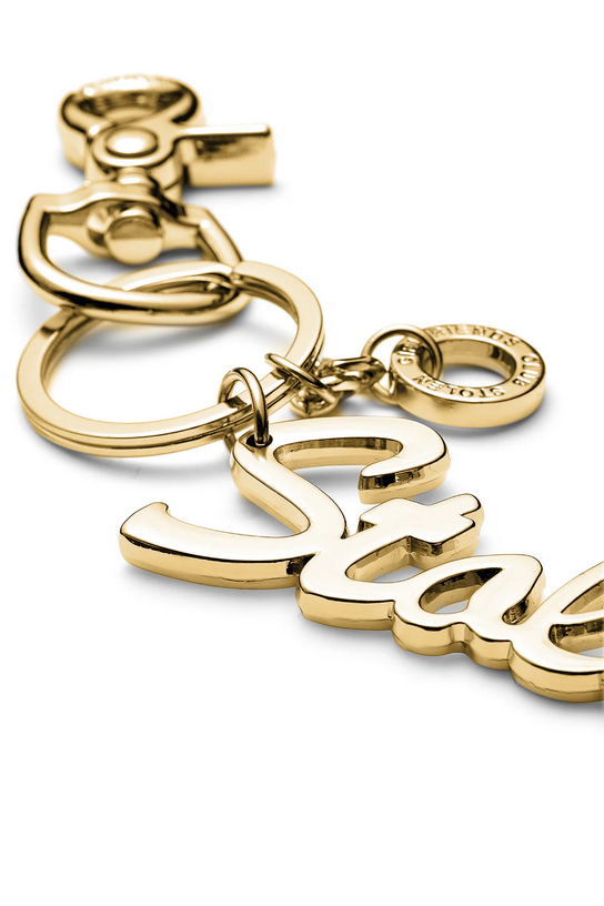 Stolen Girlfriends Club Gold Plated Script Key Ring