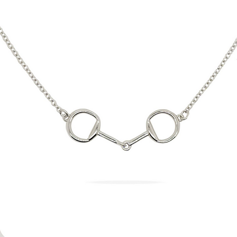 Sterling Silver Equestrian Snaffle Necklace