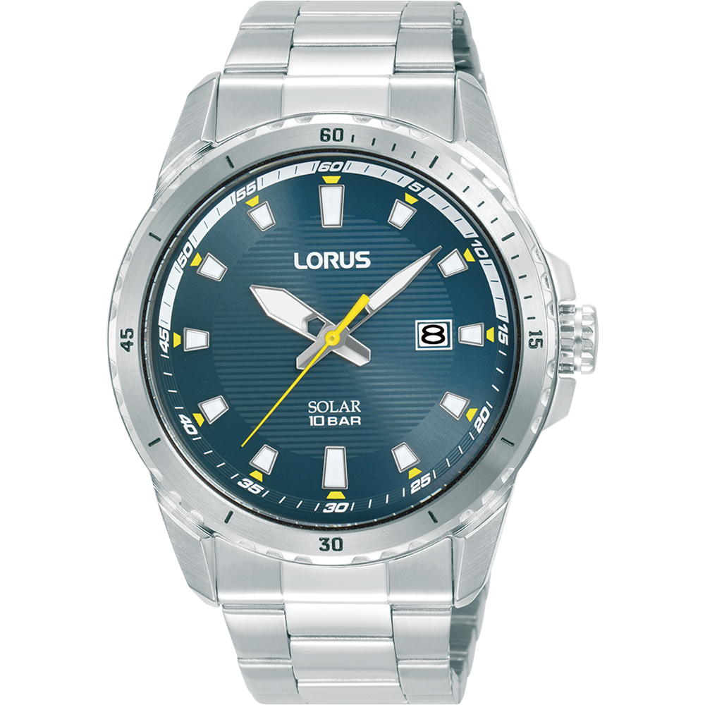 Lorus Mens Solar Blue Watch