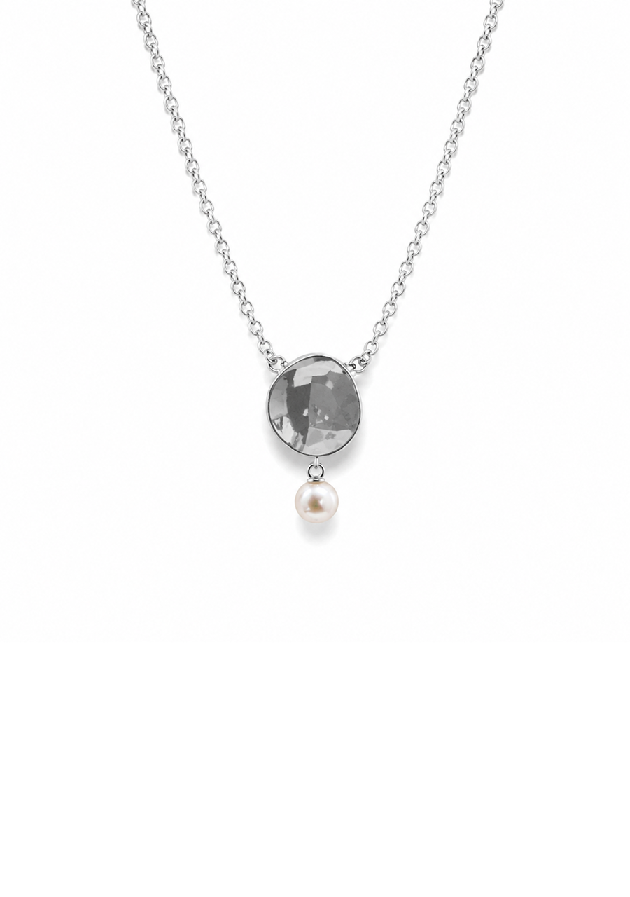 Sterling Silver Perle Reflection Freshwater Pearl Necklace