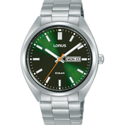 Lorus Mens Sports Watch with Green Dial