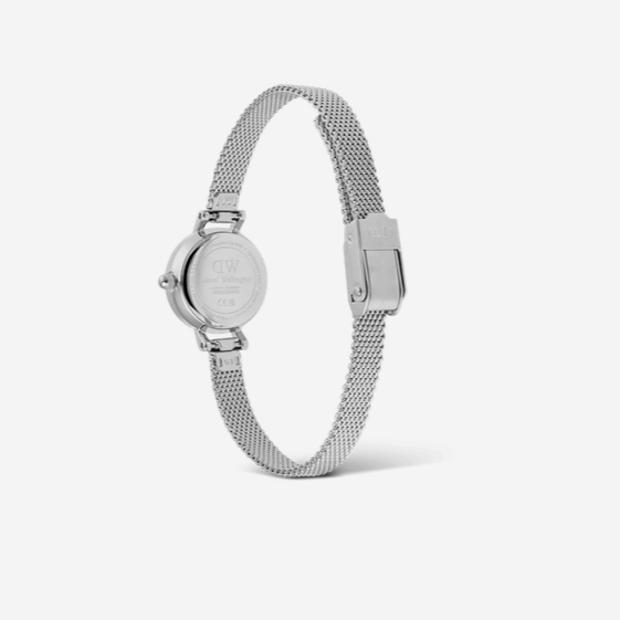 Daniel Wellington Petite Mini 19 Sterling Silver Watch with White Dial