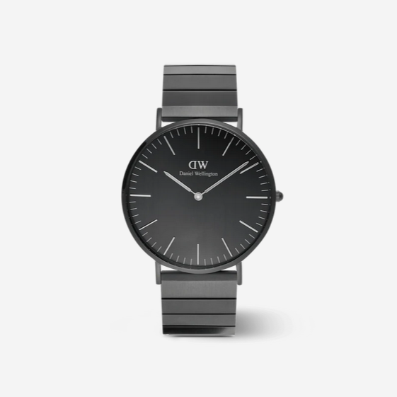 Daniel Wellington Classic 40 Black Piano Link Watch