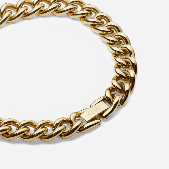 Daniel Wellington Gold Plated Chunky Chain Bracelet