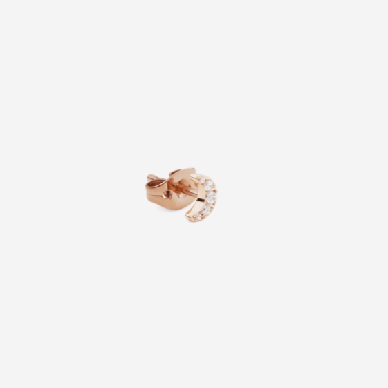 Daniel Wellington Rose Gold Plated Micro Moon Single Stud Earring