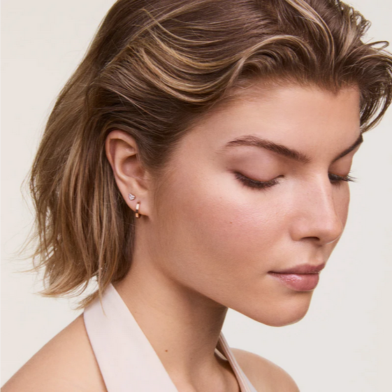 Daniel Wellington Rose Gold Plated Micro Hoop Single Earring