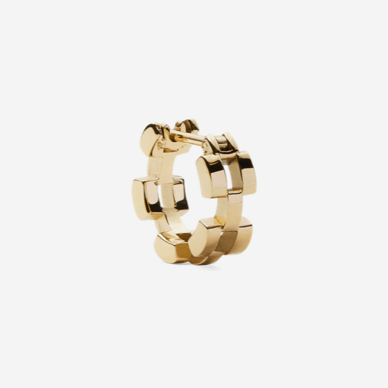 Daniel Wellington Gold Plated Perfect Pair Link 3 Row Earrings