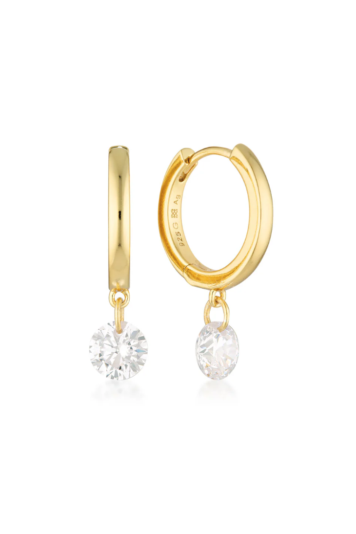Georgini Gold Plated Mirage Alice Droplet Earrings