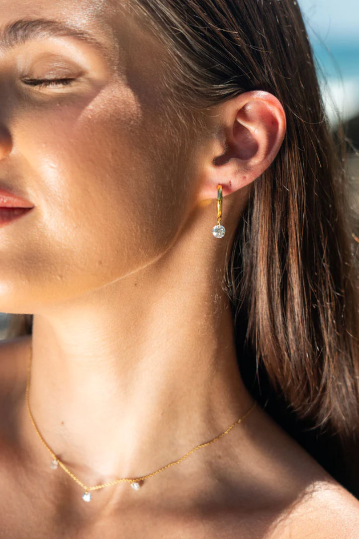 Georgini Gold Plated Mirage Alice Droplet Earrings