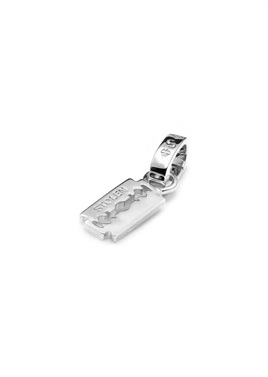 Stolen Girlfriends Club Sterling Silver Razor Blade Charm
