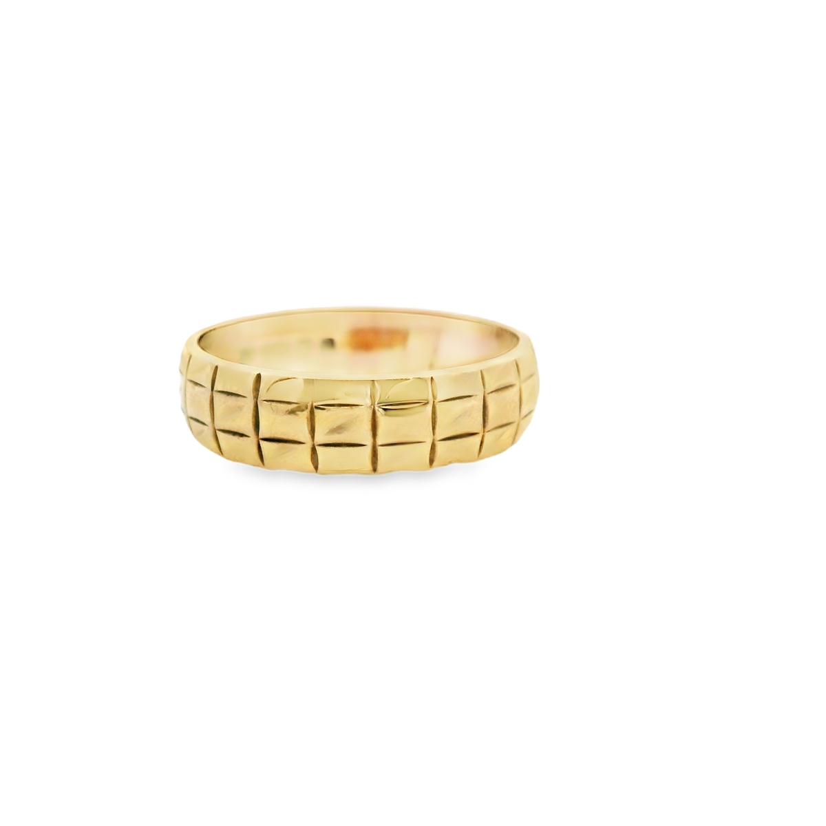 Estate 9ct Yellow Gold Textured 5mm Band