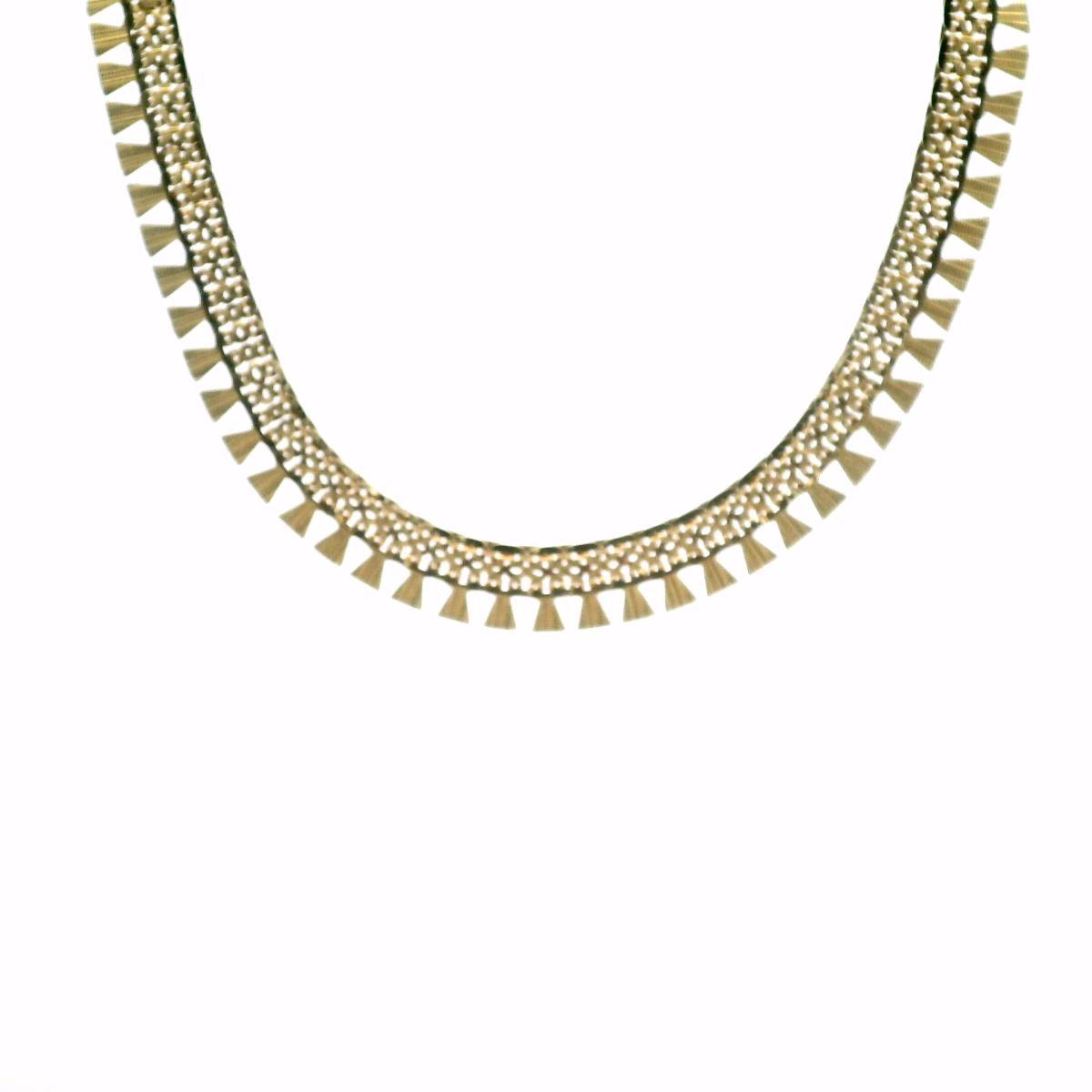 Estate 14ct Yellow Gold Fancy Link Necklace