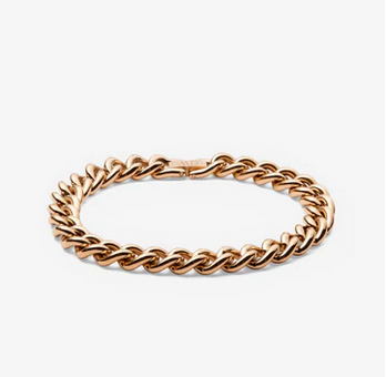 Daniel Wellington Steel Rose Gold Plated Chunky Chain Bracelet