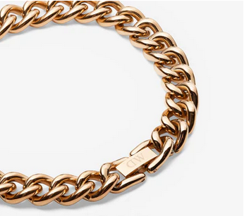 Daniel Wellington Steel Rose Gold Plated Chunky Chain Bracelet