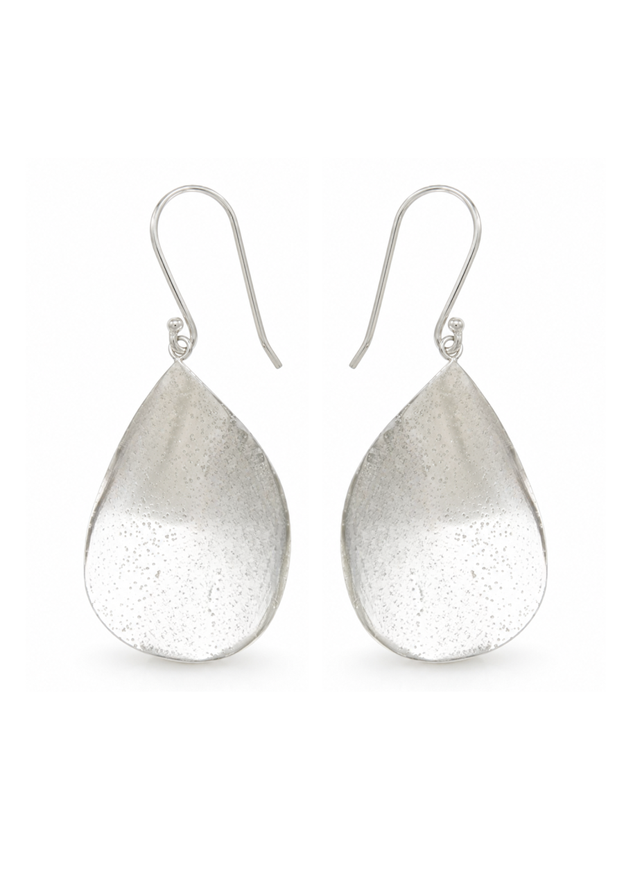 Sterling Silver Night Sky Sparkle Hook Earrings