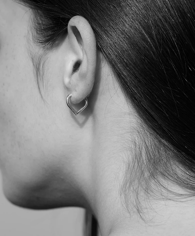 Meadowlark Sterling Silver Small Love Hoops