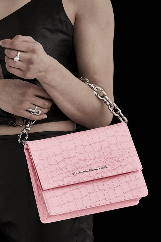 Stolen Girlfriends Club Bubble Gum Pink Big Trouble Bag