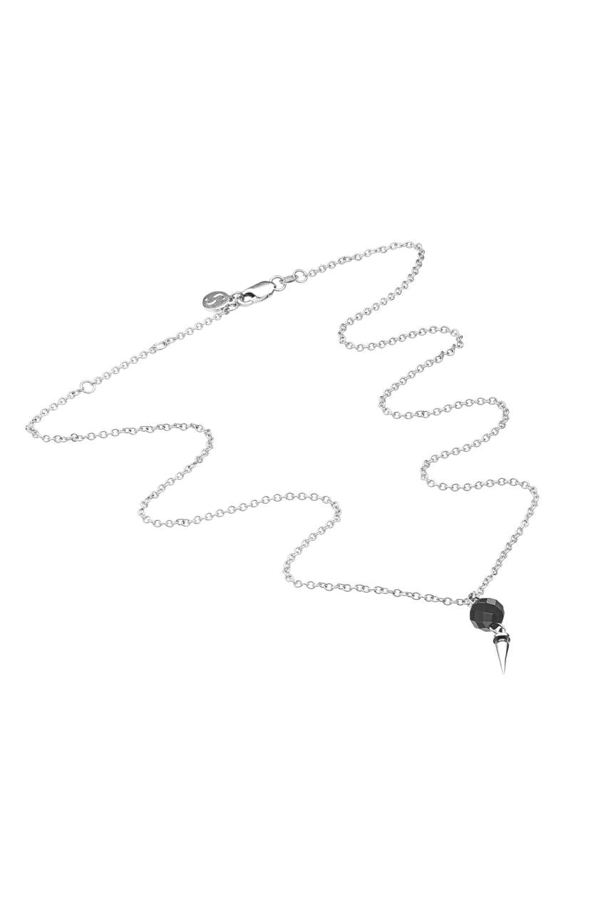 Stolen Girlfriends Club Sterling Silver/Onyx Punk Orb Necklace