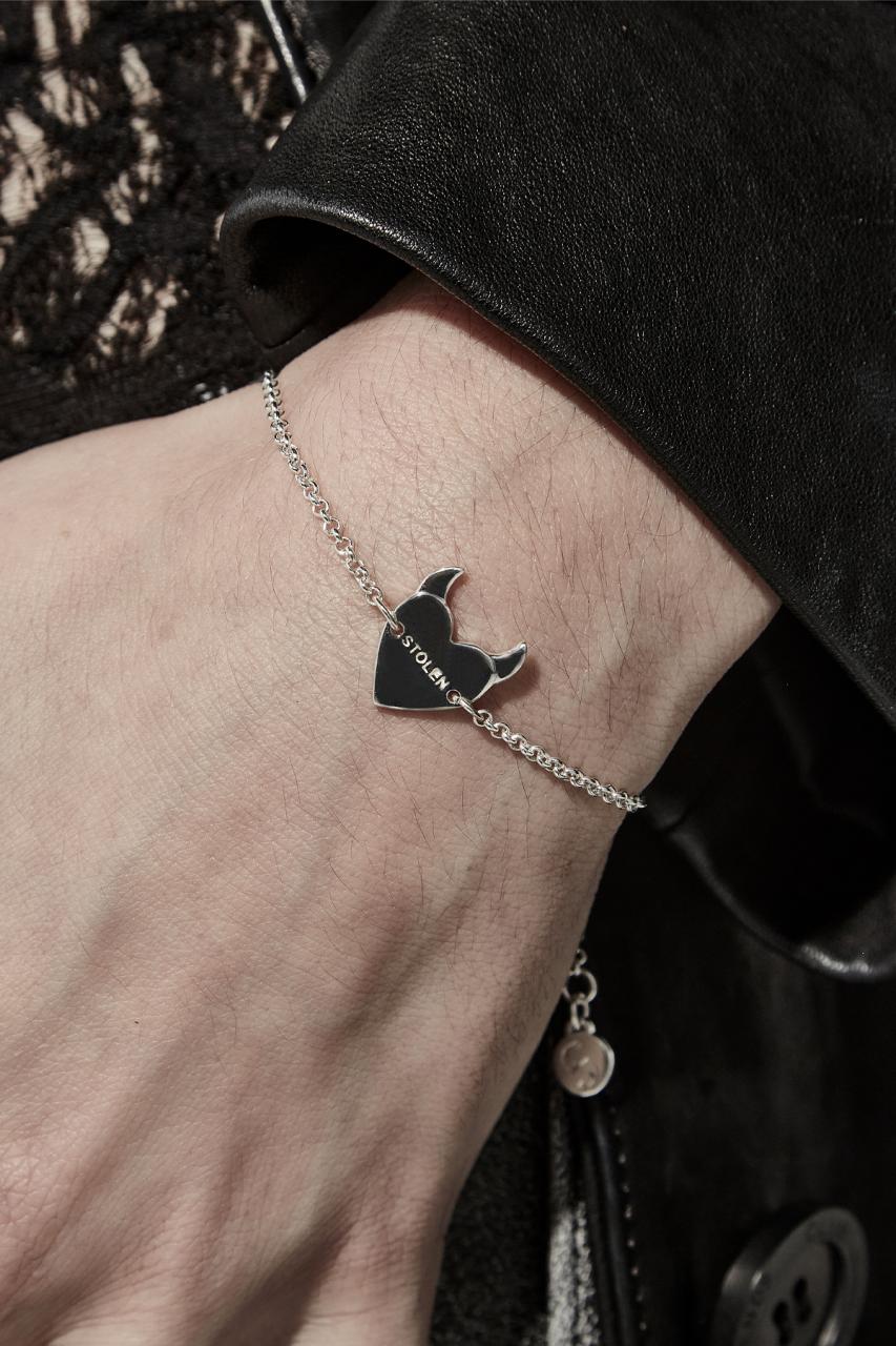 Stolen Girlfriends Club Sterling Silver Sinister Heart Bracelet