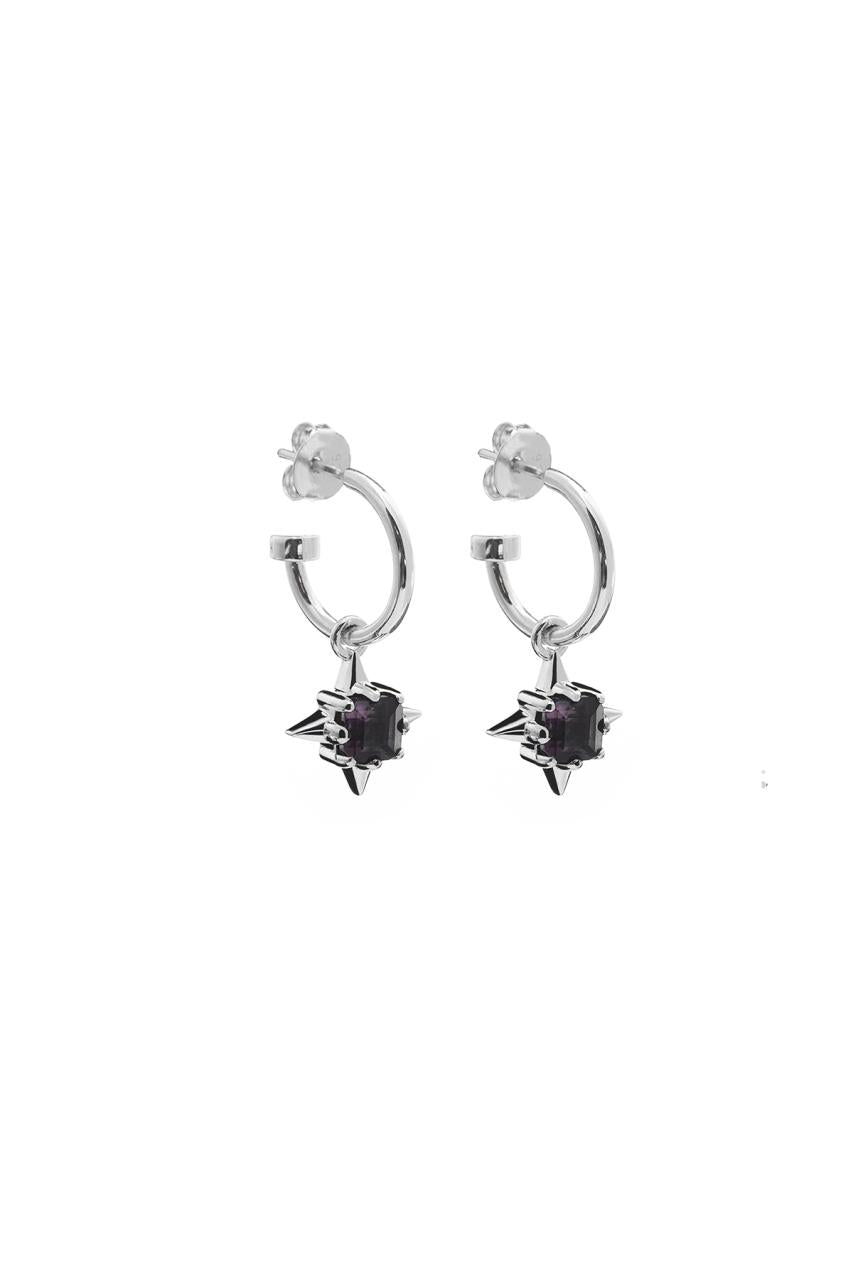 Stolen Girlfriends Club Sterling Silver Punk Rose Sleeper Earrings