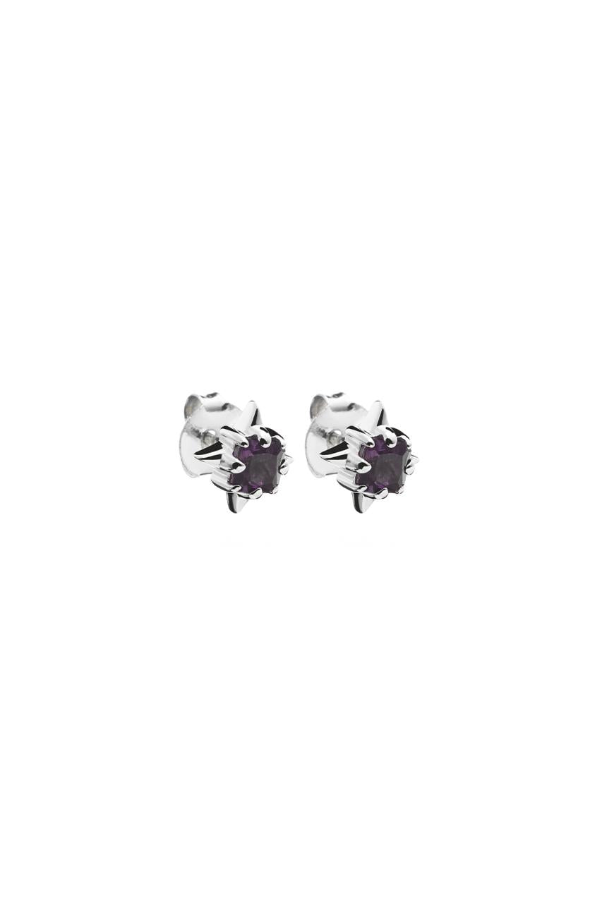 Stolen Girlfriends Club Sterling Silver Punk Rose Stud Earrings