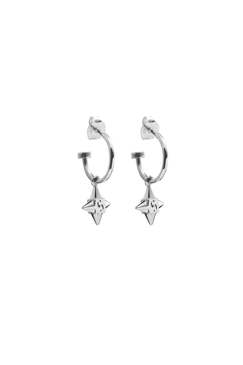 Stolen Girlfriends Club Sterling Silver Star Shock Sleeper Earrings